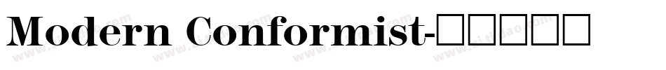 Modern Conformist字体转换